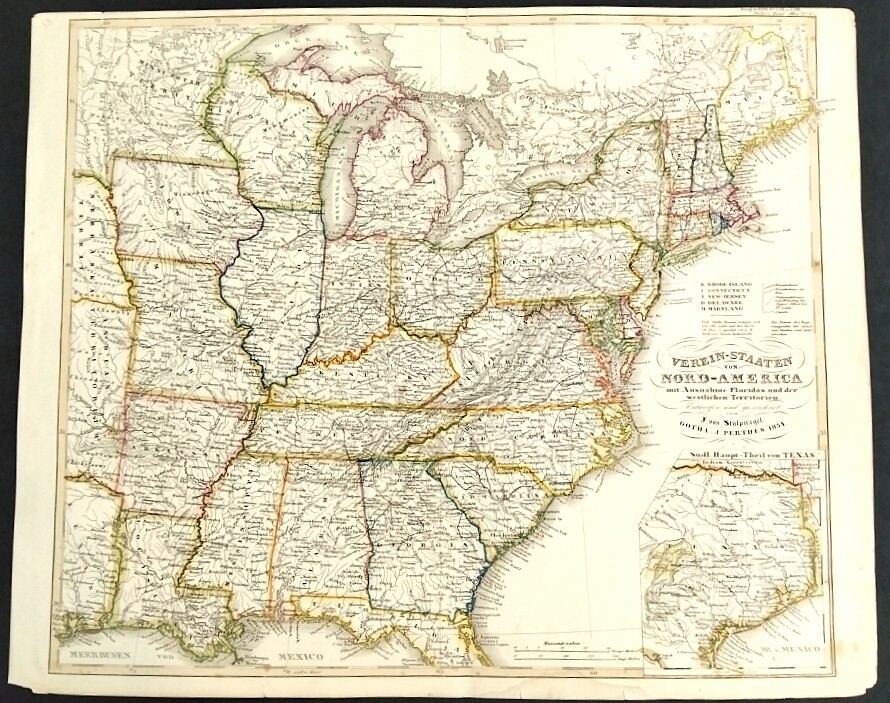 Карта США 1854 год. Карта США 1854 год.