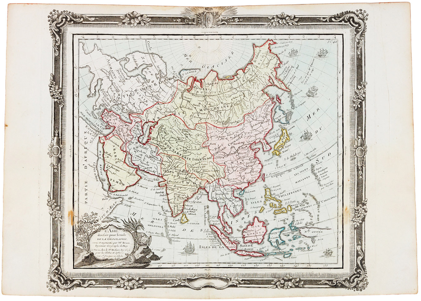 Карта Азии 1790 год. Карта Азии 1790 год.