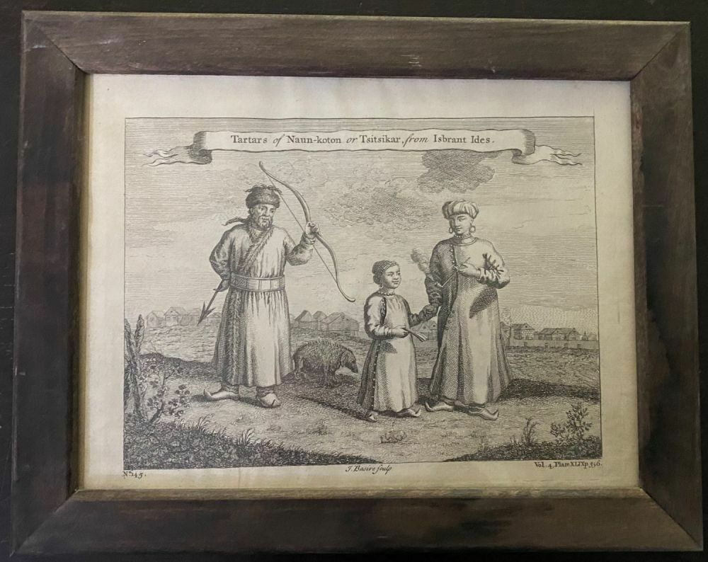 Гравюра Тартары Наун-Котона или Цицикара 1752 год.