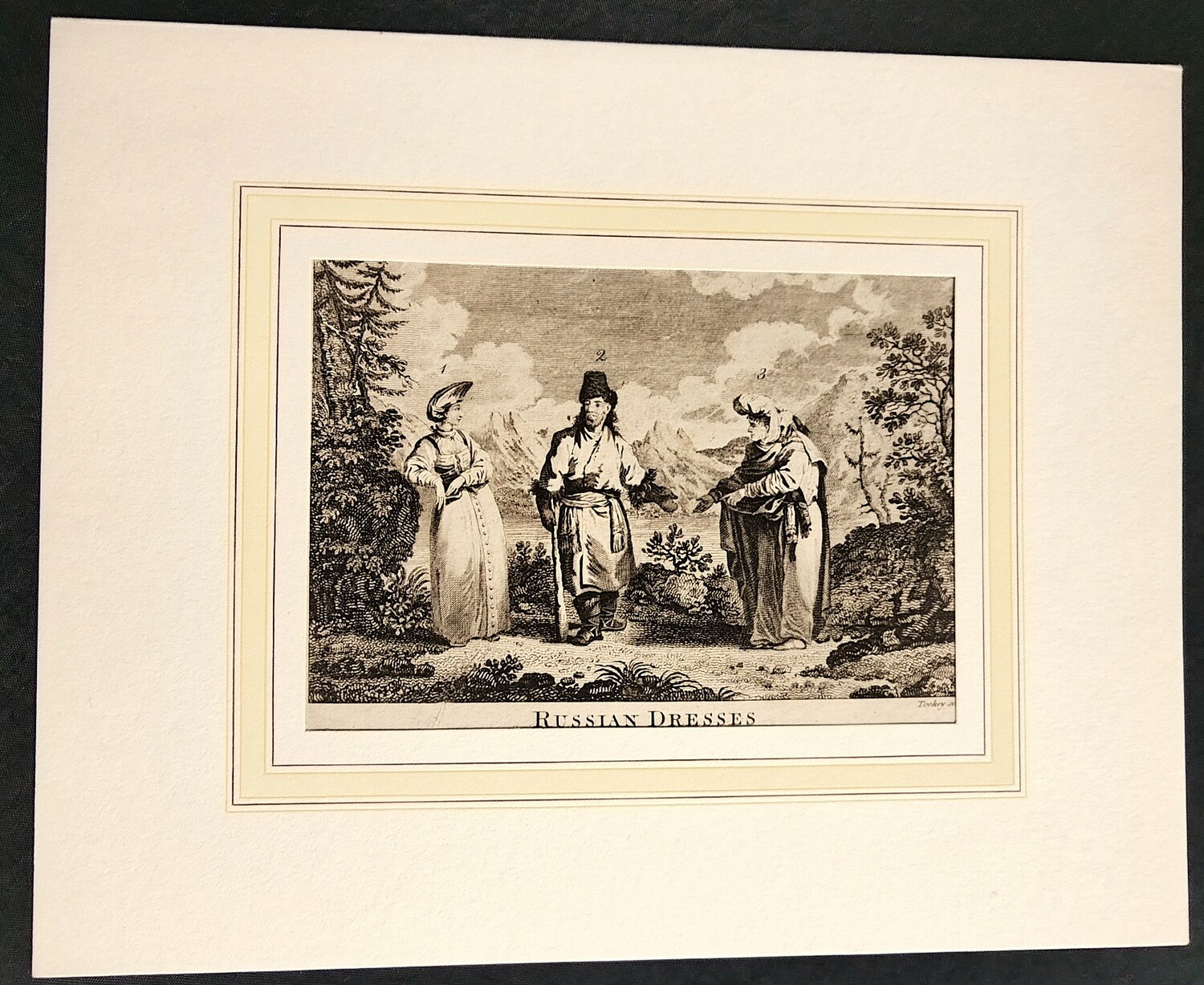 Антикварная гравюра. Русская одежда 2. Томас Бэнкс 1789 год. Антикварная гравюра. Русская одежда 2. Томас Бэнкс 1789 год.
