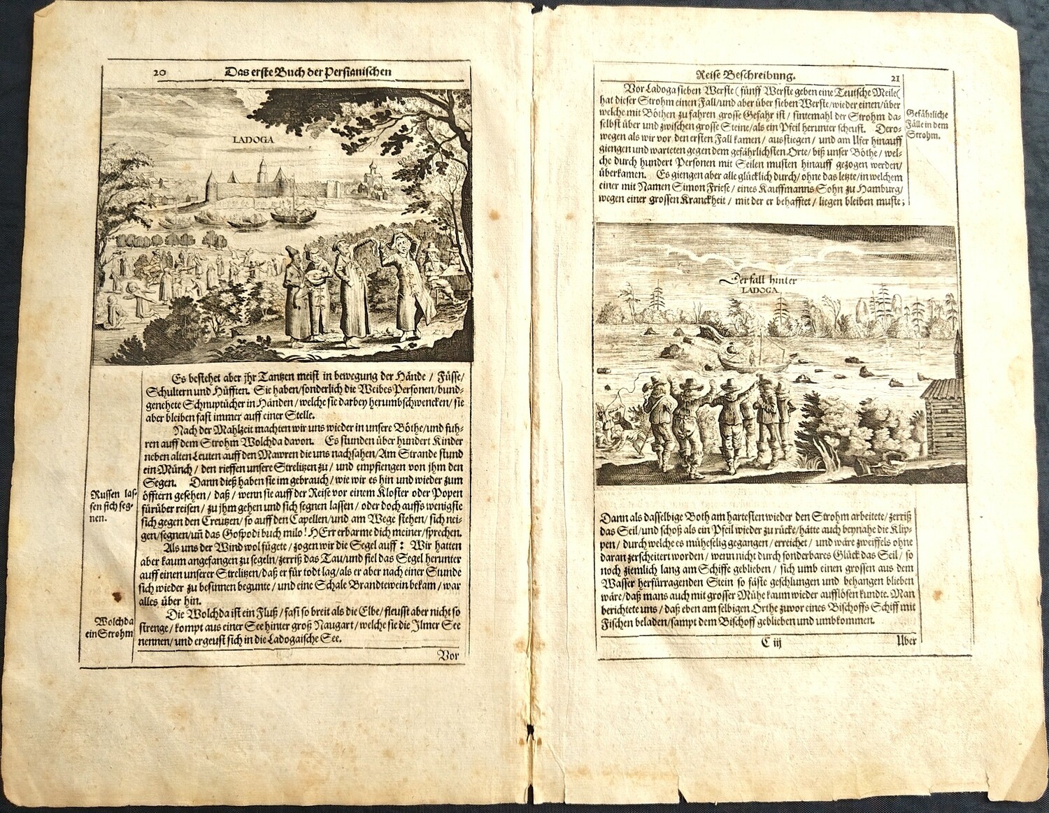 Вид Ладоги 1663 год.