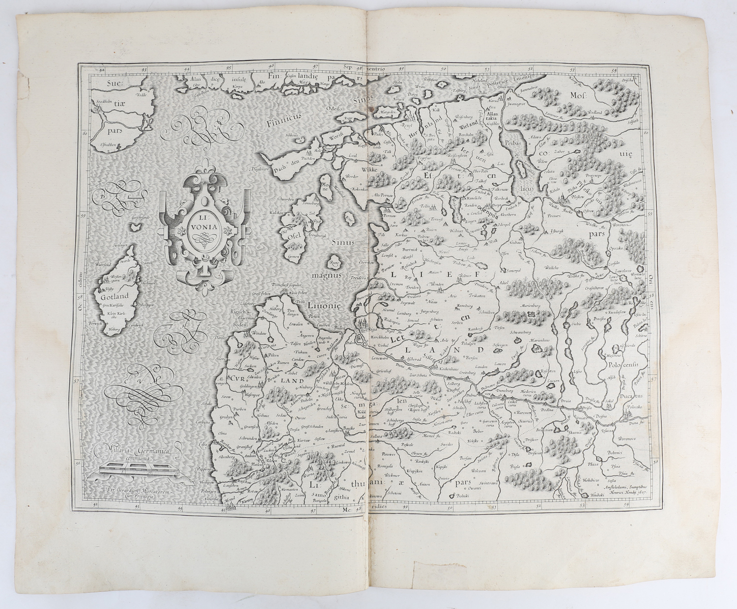 Карта Ливонии 1627 год. Карта Ливонии 1627 год.